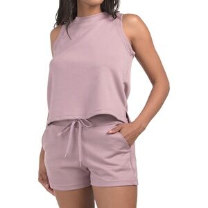 Tart Mauve Sleeveless Lounge Set